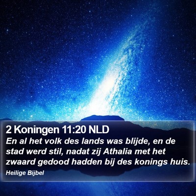 2 Koningen 11:20 NLD Bible Verse Image