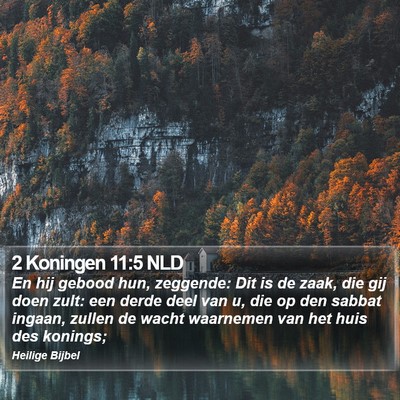 2 Koningen 11:5 NLD Bible Verse Image