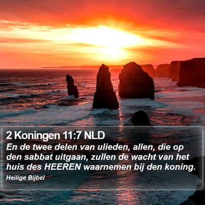 2 Koningen 11:7 NLD Bible Verse Image