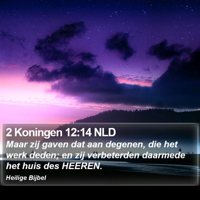 2 Koningen 12:14 NLD Bible Verse Image
