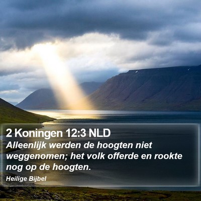 2 Koningen 12:3 NLD Bible Verse Image