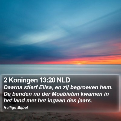 2 Koningen 13:20 NLD Bible Verse Image