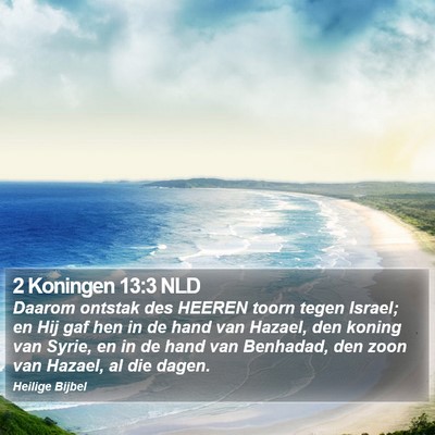 2 Koningen 13:3 NLD Bible Verse Image