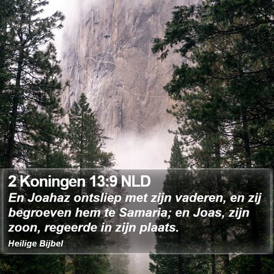 2 Koningen 13:9 NLD Bible Verse Image
