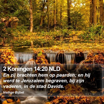 2 Koningen 14:20 NLD Bible Verse Image