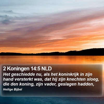 2 Koningen 14:5 NLD Bible Verse Image