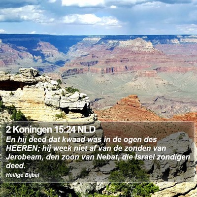 2 Koningen 15:24 NLD Bible Verse Image