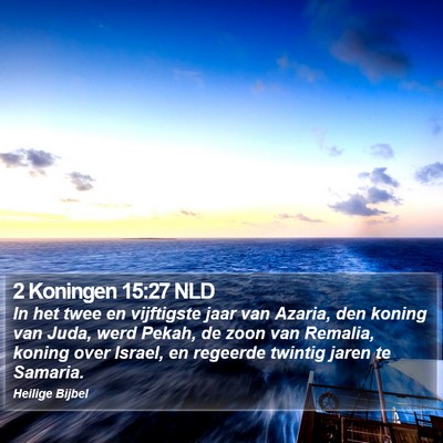 2 Koningen 15:27 NLD Bible Verse Image