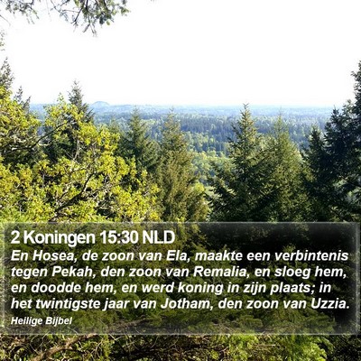 2 Koningen 15:30 NLD Bible Verse Image