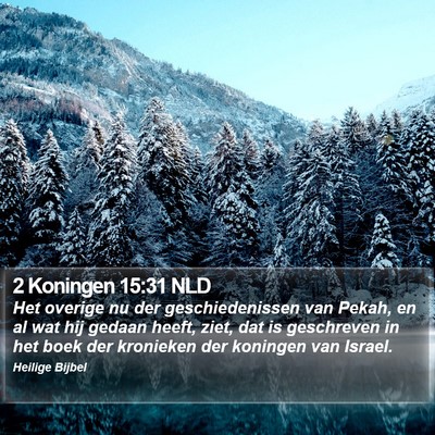 2 Koningen 15:31 NLD Bible Verse Image