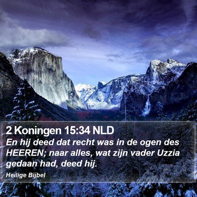 2 Koningen 15:34 NLD Bible Verse Image