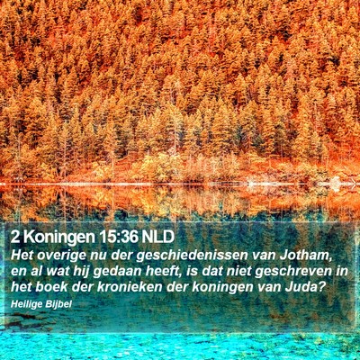 2 Koningen 15:36 NLD Bible Verse Image