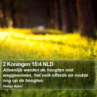 2 Koningen 15:4 NLD Bible Verse Image