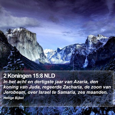 2 Koningen 15:8 NLD Bible Verse Image