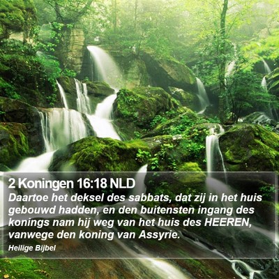 2 Koningen 16:18 NLD Bible Verse Image