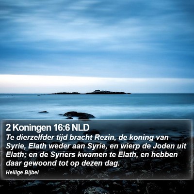 2 Koningen 16:6 NLD Bible Verse Image