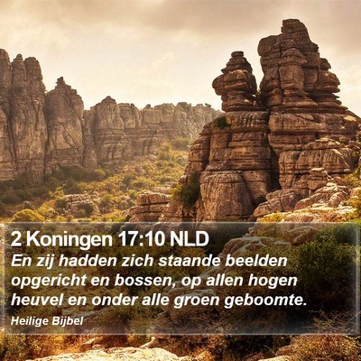 2 Koningen 17:10 NLD Bible Verse Image
