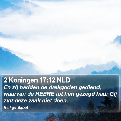 2 Koningen 17:12 NLD Bible Verse Image
