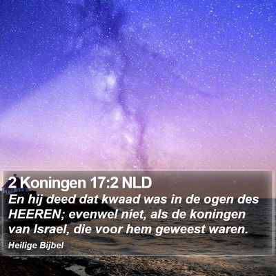 2 Koningen 17:2 NLD Bible Verse Image