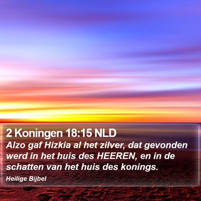 2 Koningen 18:15 NLD Bible Verse Image