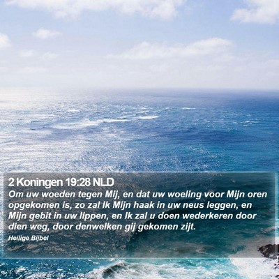 2 Koningen 19:28 NLD Bible Verse Image
