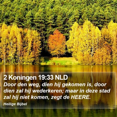 2 Koningen 19:33 NLD Bible Verse Image