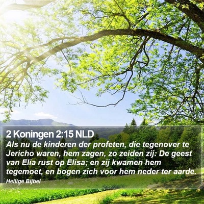 2 Koningen 2:15 NLD Bible Verse Image