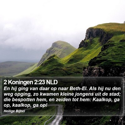 2 Koningen 2:23 NLD Bible Verse Image