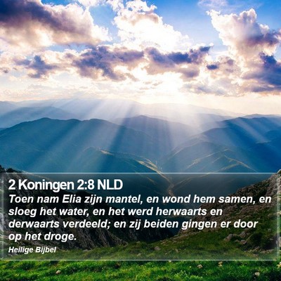 2 Koningen 2:8 NLD Bible Verse Image