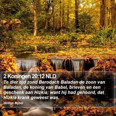 2 Koningen 20:12 NLD Bible Verse Image
