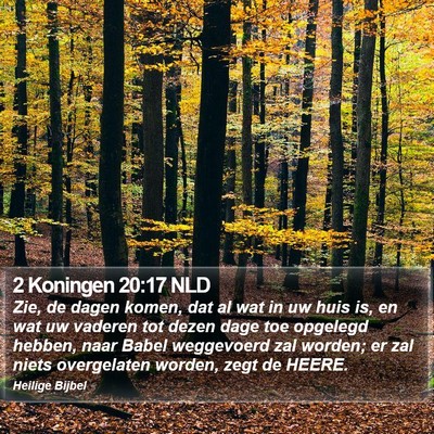 2 Koningen 20:17 NLD Bible Verse Image