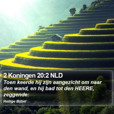 2 Koningen 20:2 NLD Bible Verse Image