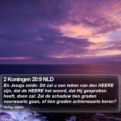 2 Koningen 20:9 NLD Bible Verse Image