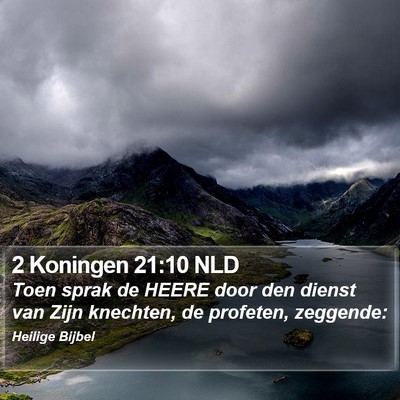 2 Koningen 21:10 NLD Bible Verse Image