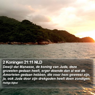 2 Koningen 21:11 NLD Bible Verse Image