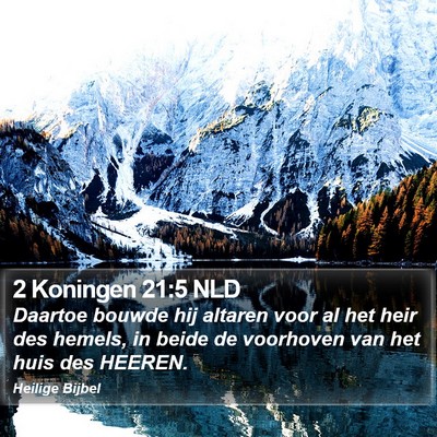 2 Koningen 21:5 NLD Bible Verse Image
