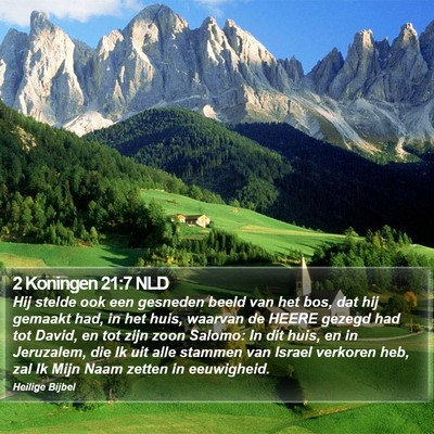 2 Koningen 21:7 NLD Bible Verse Image