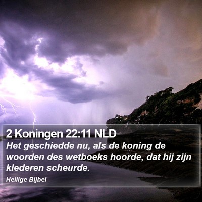 2 Koningen 22:11 NLD Bible Verse Image