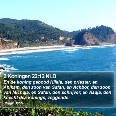 2 Koningen 22:12 NLD Bible Verse Image