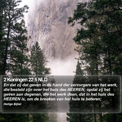 2 Koningen 22:5 NLD Bible Verse Image
