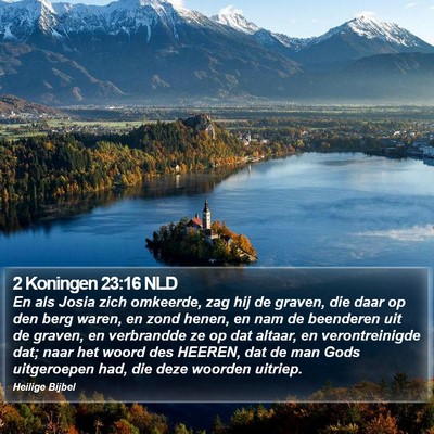 2 Koningen 23:16 NLD Bible Verse Image
