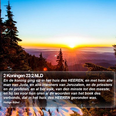 2 Koningen 23:2 NLD Bible Verse Image