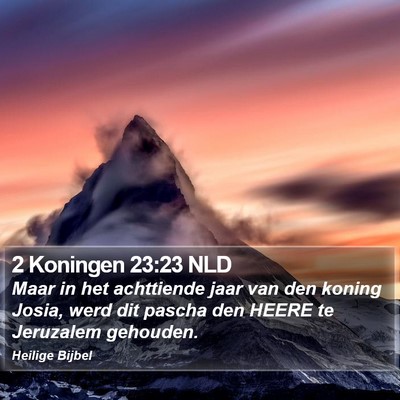 2 Koningen 23:23 NLD Bible Verse Image