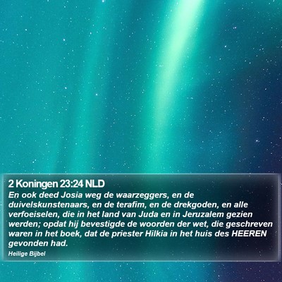2 Koningen 23:24 NLD Bible Verse Image