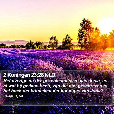 2 Koningen 23:28 NLD Bible Verse Image