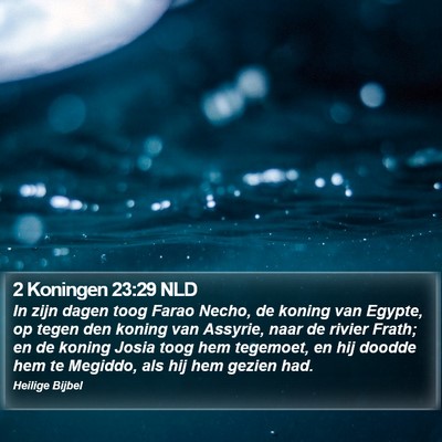 2 Koningen 23:29 NLD Bible Verse Image
