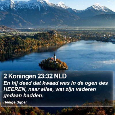 2 Koningen 23:32 NLD Bible Verse Image