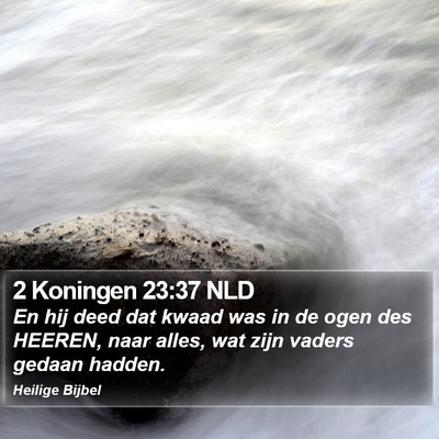 2 Koningen 23:37 NLD Bible Verse Image