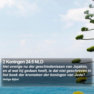 2 Koningen 24:5 NLD Bible Verse Image