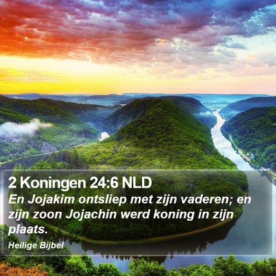 2 Koningen 24:6 NLD Bible Verse Image